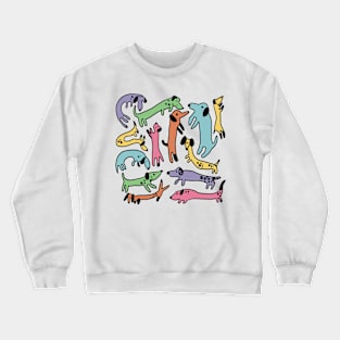 Lots of sausage dogs Crewneck Sweatshirt